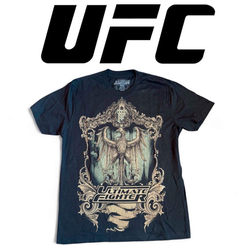 NWOT Affliction UFC Vintage Black Graphic T-Shirt for Men. Size Large
